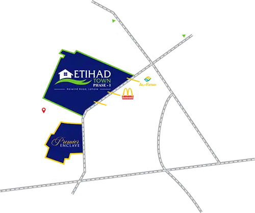 Etihad Town Phase I master plan layout