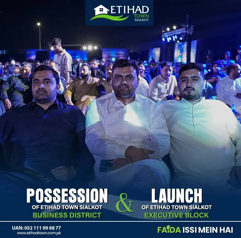 Etihad Town Sialkot Possession of Business District 10