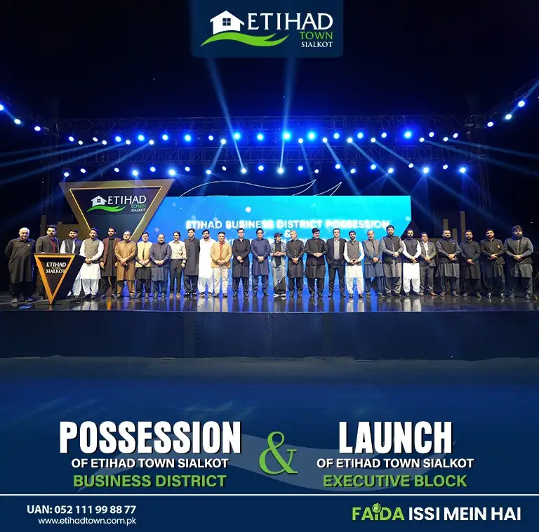Etihad Town Sialkot Possession of Business District 42