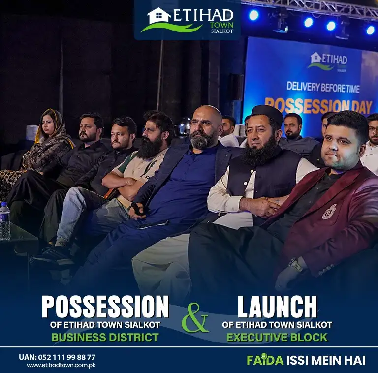Etihad Town Sialkot Possession of Business District 5
