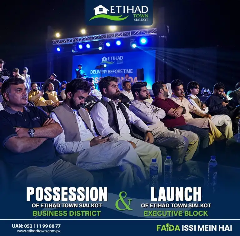 Etihad Town Sialkot Possession of Business District 7