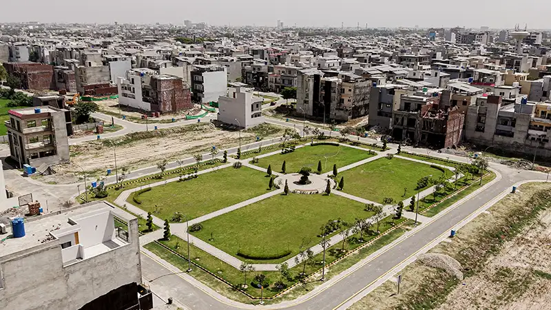 Landscaped family park at Etihad Town Phase I